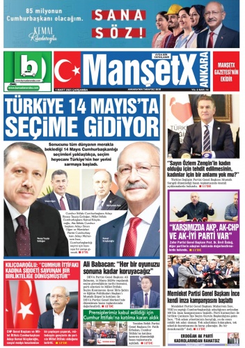 MansetX Gazetesi'nin 12.yıl 332. Mart Ankara ve Bursa sayıları çıktı.