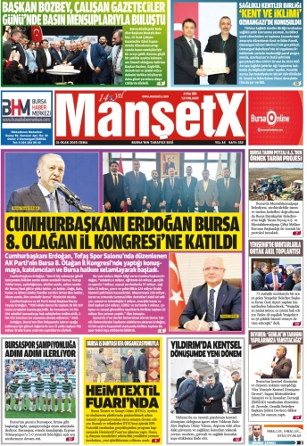 MANŞETX GAZETESİ'NİN 14.YIL 352. ANKARA-BURSA OCAK SAYILARI ÇIKTI!