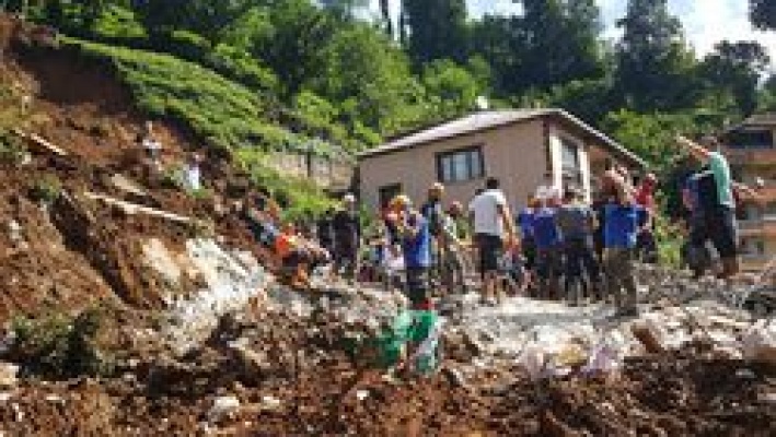 Rize'de sel felaketinde 47 bina yıkıldı