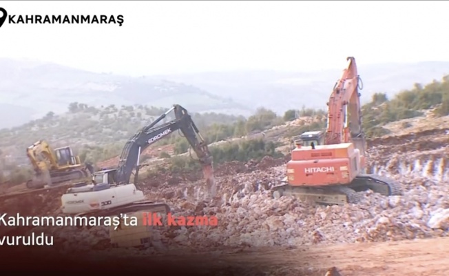 Kahramanmaraş'ta kalıcı konutların inşasına başlandı