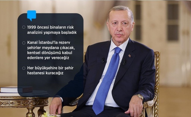 Cumhurbaşkanı Erdoğan: Deprem bölgesindeki vatandaşlarımızı en kısa zamanda dayanıklı konutlara yerleştireceğiz
