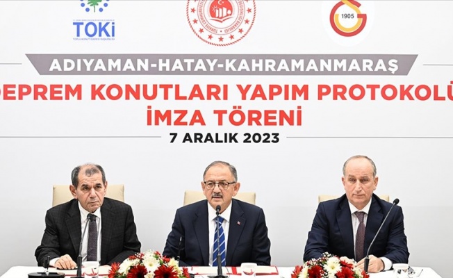 Galatasaray ile TOKİ, deprem bölgesinde 300 konutun inşası için protokol imzaladı