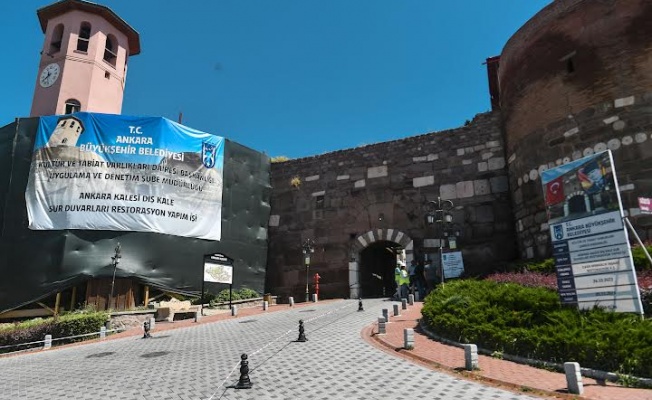 ANKARA KALESİ’NİN HİSAR KAPISI’NDA KAPSAMLI ONARIM ÇALIŞMASI BAŞLADI