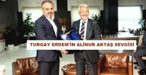 NİLÜFER BELEDİYE BAŞKANI TURGAY ERDEM'İN BURSA BÜYÜKŞEHİR BELEDİYE BAŞKANI ALİNUR AKTAŞ SEVGİSİ