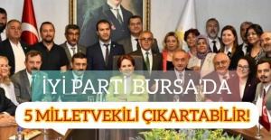 İYİ PARTİ BURSA'DA 5 MİLLETVEKİLİ ÇIKARTABİLİR!