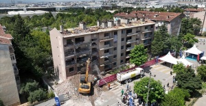 Bursa'da "1050 Konutlar Kentsel Dönüşüm Projesi" ilk yıkımla başladı