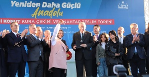 155 Bininci Konut Kura Çekimi ve Anahtar Teslim Töreni gerçekleştirildi