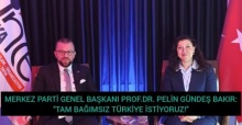 MERKEZ PARTİ GENEL BAŞKANI PROF.DR. PELİN GÜNDEŞ BAKIR:"TAM BAĞIMSIZ TÜRKİYE İSTİYORUZ!"