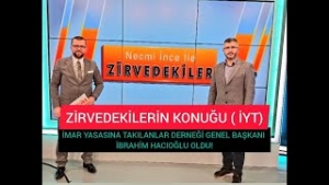 ZİRVEDEKİLER programının bu haftaki konuğu İBRAHİM HACIOĞLU oldu!